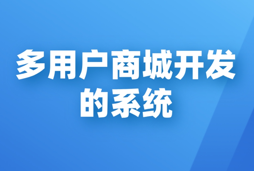 多用户商城系统开发：创新商业模式的数字化之路